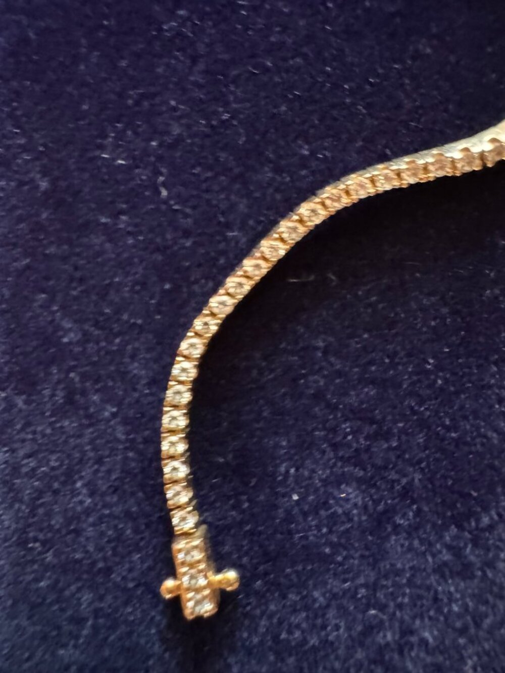 Diamond Tennis Bracelet | 14K Yellow Gold | Blue Nile - Picture 8 of 8